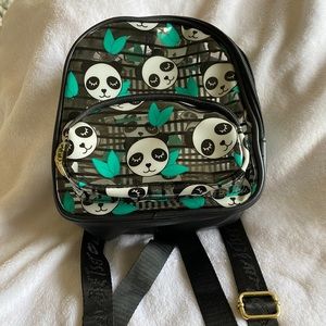 NWOT Mini Betsy Johnson panda backpack
